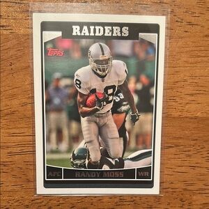 Topps Raiders Randy Moss Card